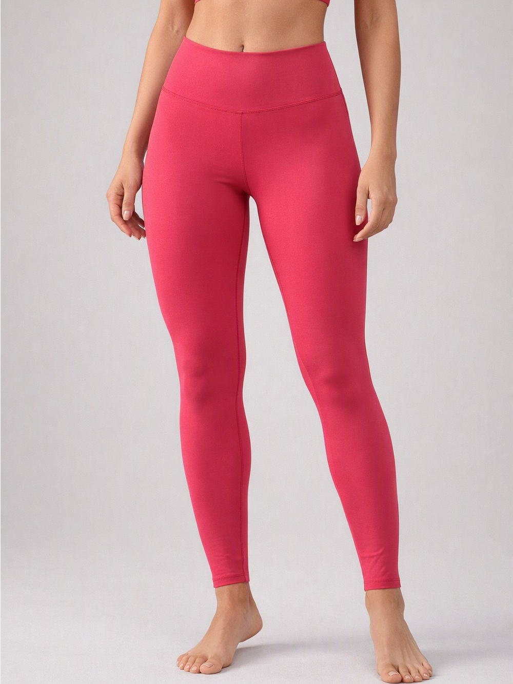 White Fox Boutique Red High-Waisted Leggings - Size Large (NWOT)